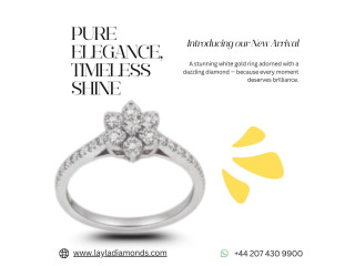 New Elegant Mini Flower Diamond Ring In Layla Diamonds